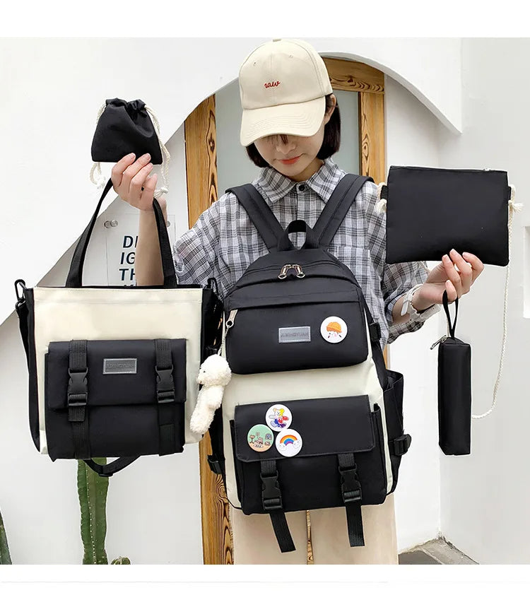 Kit Maleta Mochila Bolsos 5 en 1