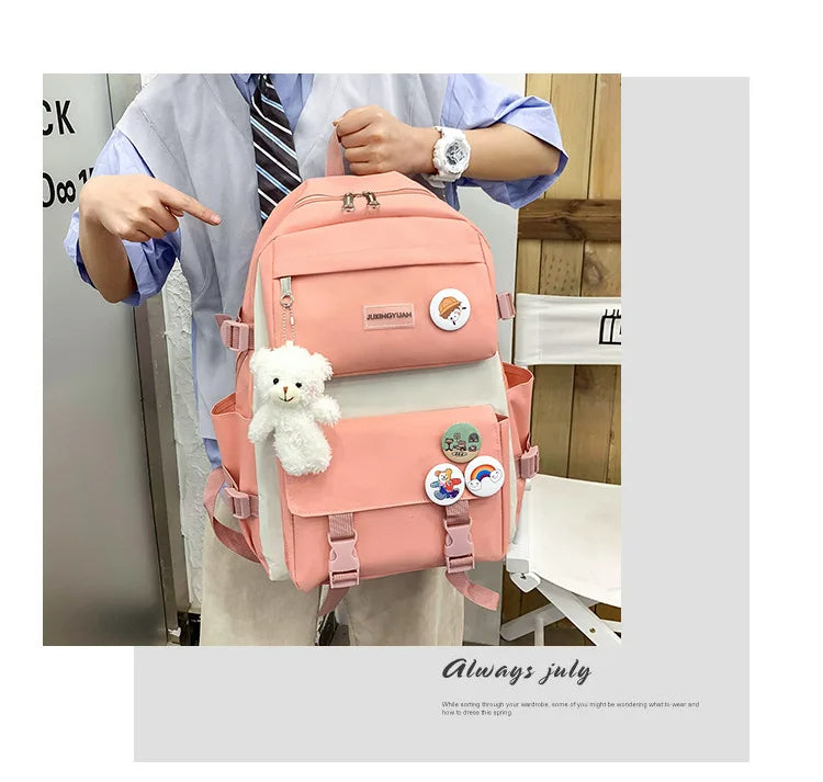 Kit Maleta Mochila Bolsos 5 en 1