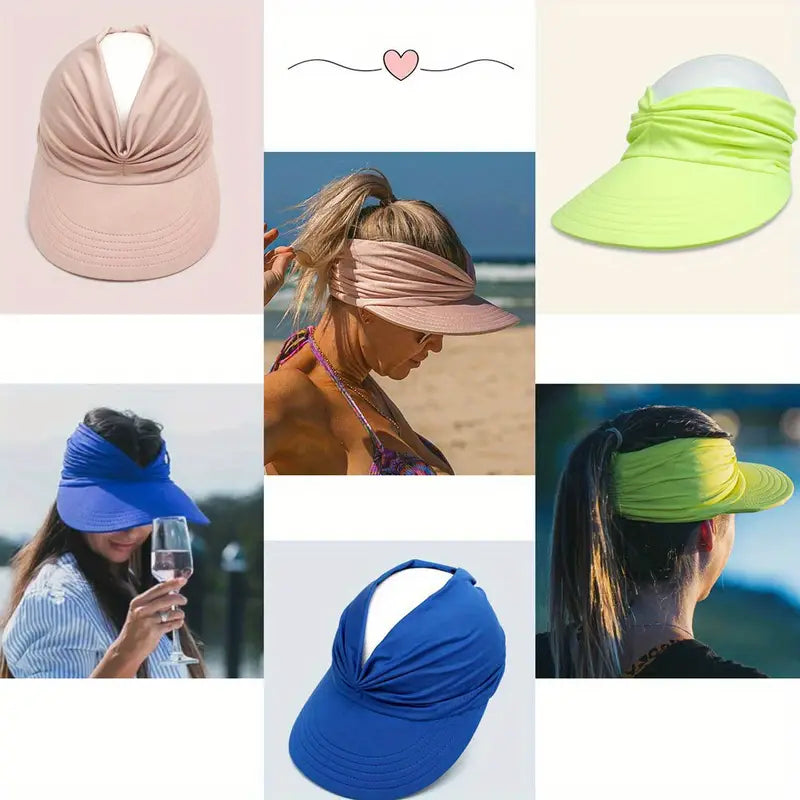 VISERA Y GORRA PARA PLAYA MUJER
