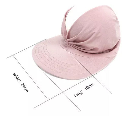 VISERA Y GORRA PARA PLAYA MUJER